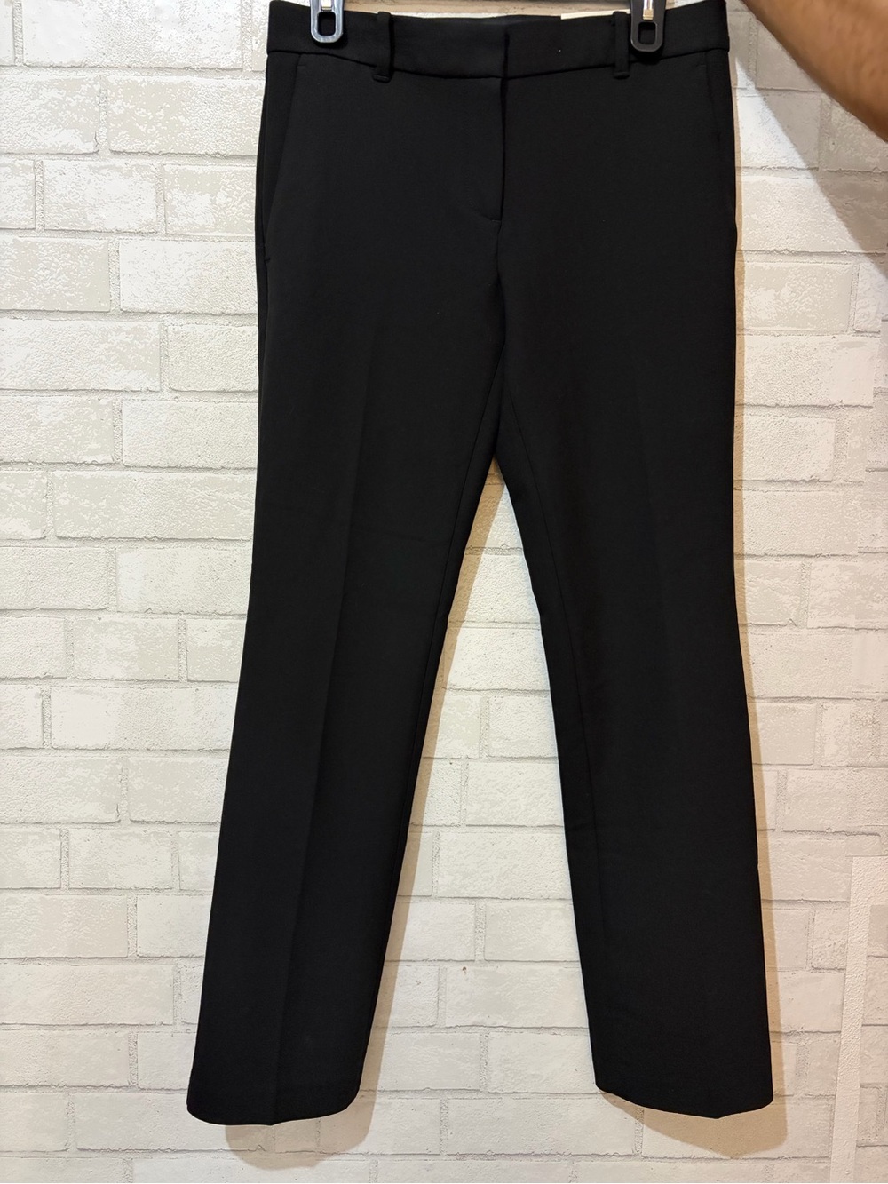 Ann Taylor Black Straight-Leg Dress Trousers